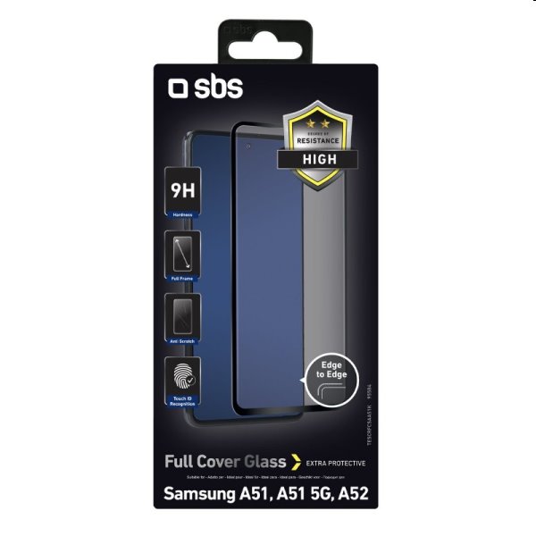 Edzett üveg SBS Full Cover for Samsung Galaxy A53 / A52 - A525F / A51 - A515F / A52s 5G, black