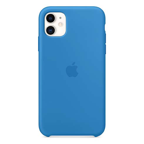 Apple iPhone 11 Silicone Case, surf blue