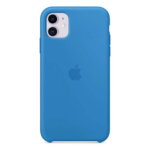 Apple iPhone 11 Silicone Case, surf blue