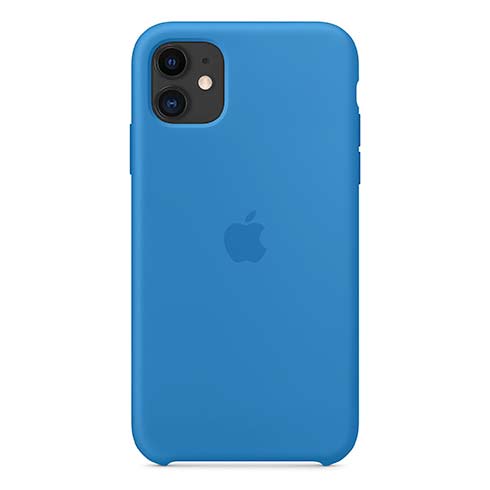 Apple iPhone 11 Silicone Case, surf blue