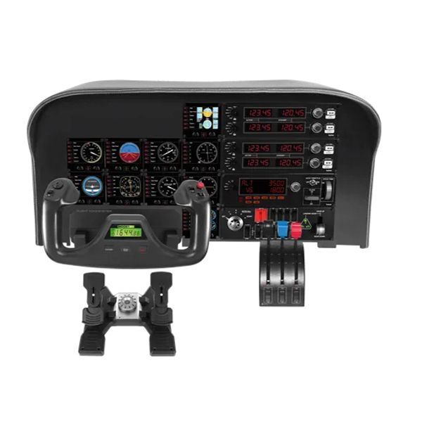 Logitech G Flight Radio Panel - profi szimulációs kommunikáció távirányító Logitech G Flight Radio Panel - profi szimulációs kommunikáció távirányító