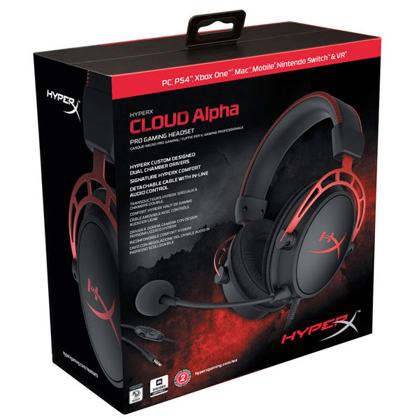 gamer fülhallgató Kingston HyperX Cloud Alpha Pro Gaming Headset