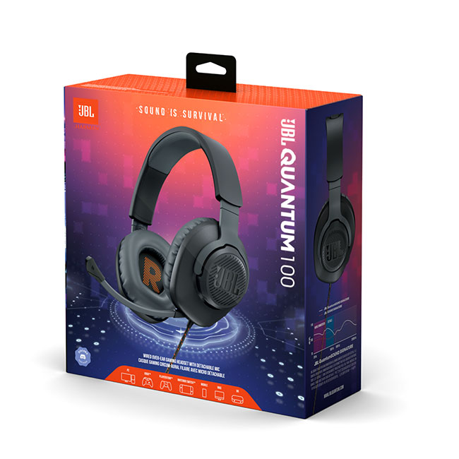 JBL Quantum 100 Black fejhallgató JBL Quantum 100 Black fejhallgató