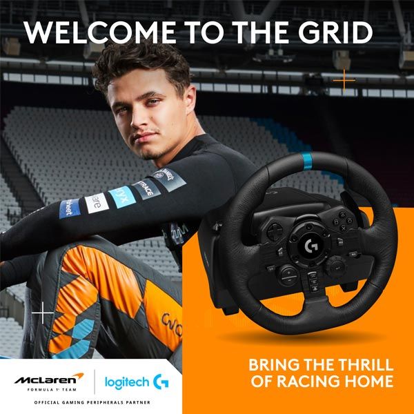 Logitech G923 versenykormány és pedálok PS4 és PC számára Logitech G923 versenykormány és pedálok PS4 és PC számára