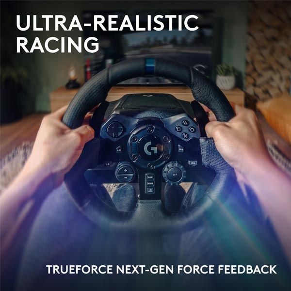 Logitech G923 versenykormány és pedálok PS4 és PC számára Logitech G923 versenykormány és pedálok PS4 és PC számára