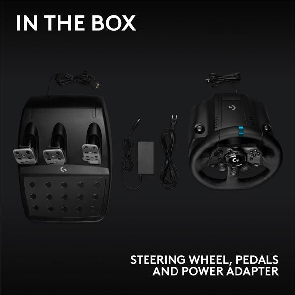 Logitech G923 versenykormány és pedálok PS4 és PC számára Logitech G923 versenykormány és pedálok PS4 és PC számára