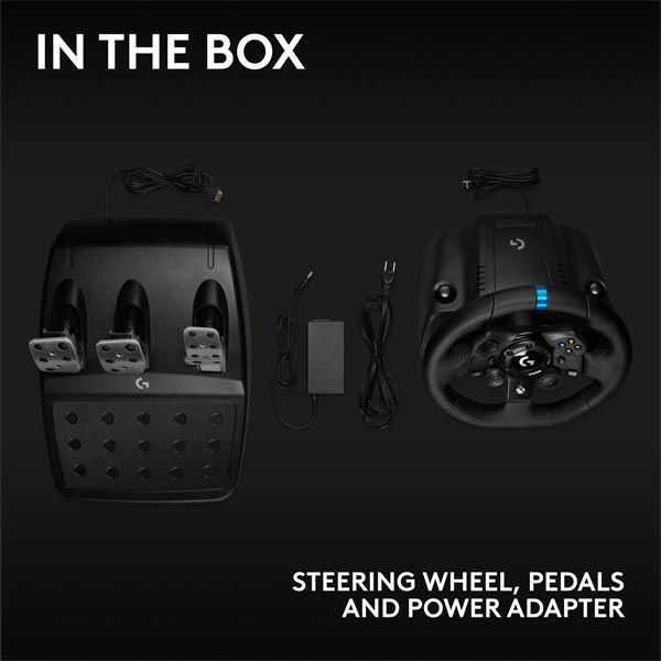 Logitech G923 kormány és pedálok Xbox One és PC számára Logitech G923 kormány és pedálok Xbox One és PC számára