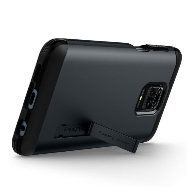 Tok Spigen Tough Armor Xiaomi Redmi Note 9S/9 Pro, fekete Tok Spigen Tough Armor Xiaomi Redmi Note 9S/9 Pro, fekete