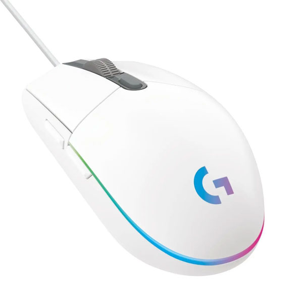 Gamer egér Logitech G102 Lightsync Játékos Egér, fehér