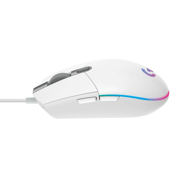 Gamer egér Logitech G102 Lightsync Gaming Mouse, fehér