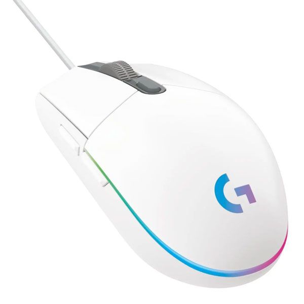 Logitech G203 LIGHTSYNC - gamer egér - fehér