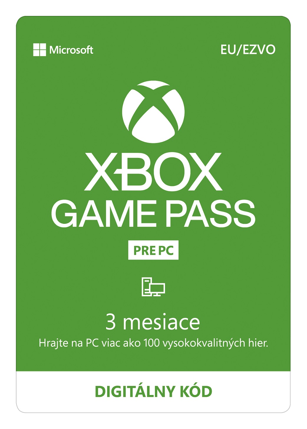 PC Game Pass 3 havi előfizetés