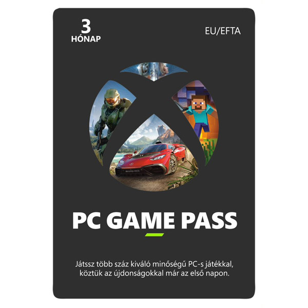 PC Game Pass 3 havi előfizetés