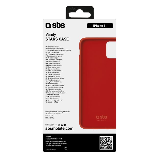 Tok SBS Vanity Cover Apple iPhone 11, piros Tok SBS Vanity Cover Apple iPhone 11, piros