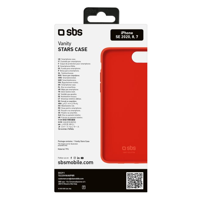 Tok SBS Vanity Cover for Apple iPhone SE 2020/8/7, piros Tok SBS Vanity Cover for Apple iPhone SE 2020/8/7, piros