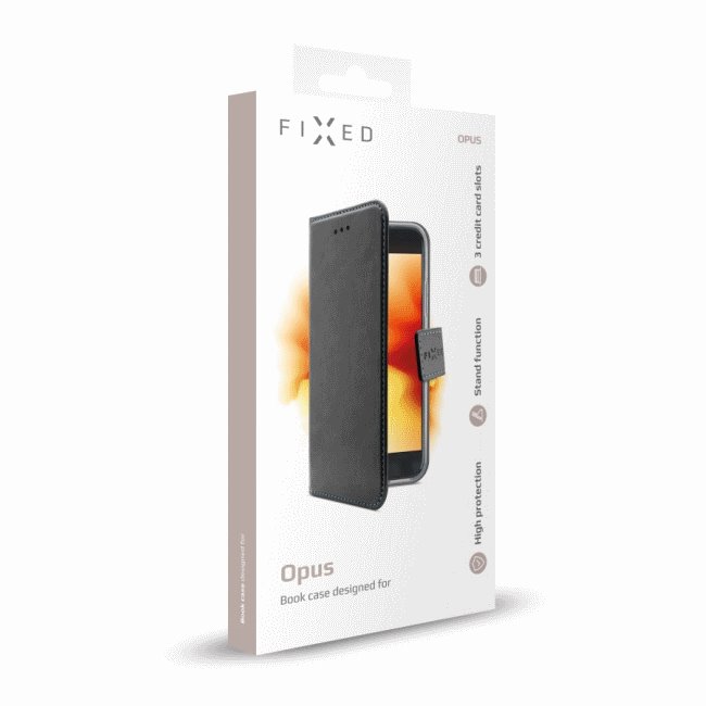 FIXED Opus Naptártok for Xiaomi Redmi 9A, fekete FIXED Opus Naptártok for Xiaomi Redmi 9A, fekete