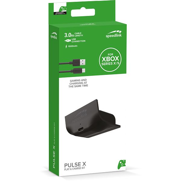 Töltő Speedlink Pulse X Play & Charge Kit Xbox Series X számára, fekete Töltő Speedlink Pulse X Play & Charge Kit Xbox Series X számára, fekete
