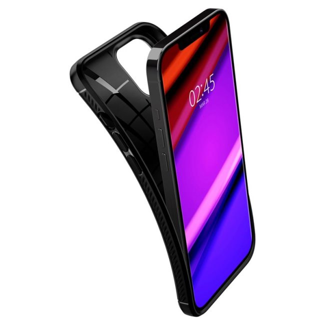 Tok Spigen Rugged Armor  Apple iPhone 12/12 Pro, fekete