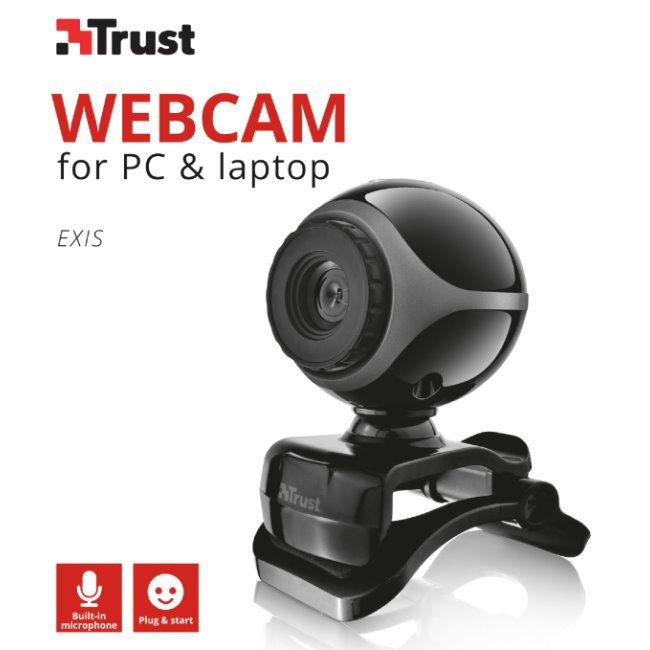 Webkamera Trust Exis beépített mikrofonnal
