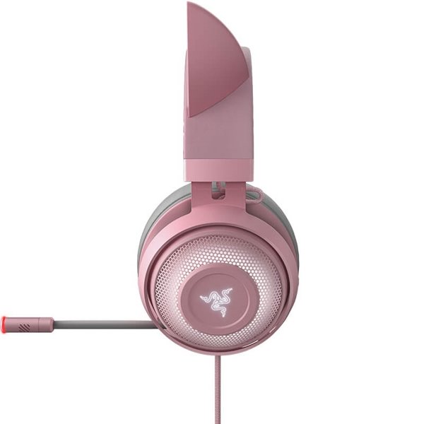 Játékos fülhallgató Razer Kraken Kitty rózsaszín Játékos fülhallgató Razer Kraken Kitty rózsaszín