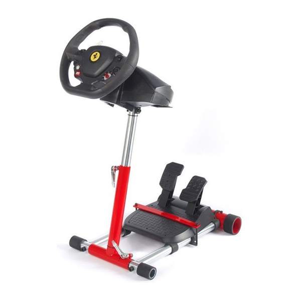 Wheel Stand Pro DELUXE V2, állvány Versenykormány és pedálok számára Thrustmaster SPIDER, T80/T100,T150,F458/F430, red