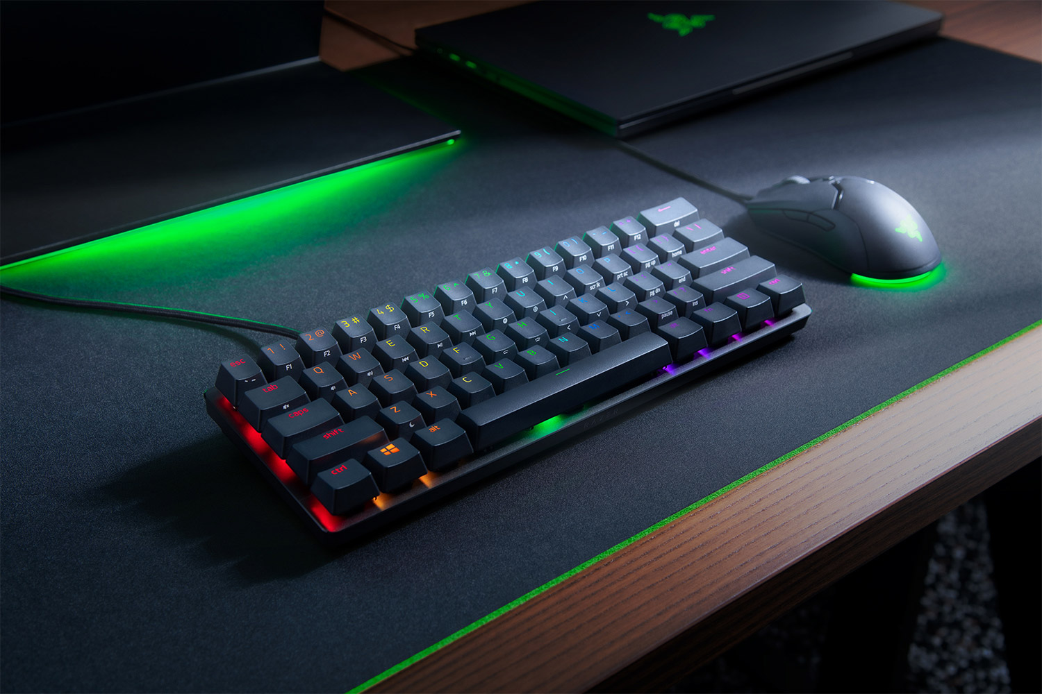 Gamer billentyűzet Razer Huntsman Mini (Linear Red Switch) US Gamer billentyűzet Razer Huntsman Mini (Linear Red Switch) US