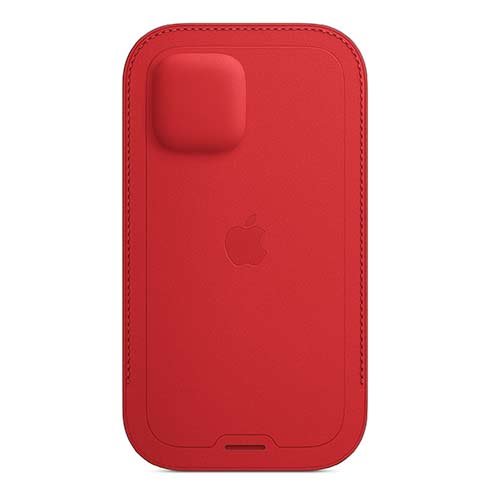 Apple iPhone 12 | 12 Pro Leather Sleeve with MagSafe, (PRODUCT) red