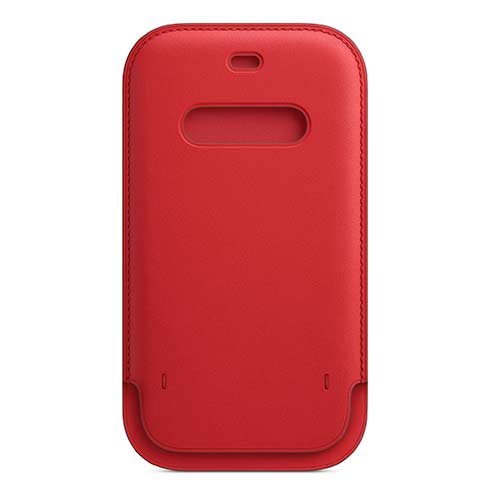 Apple iPhone 12 | 12 Pro Leather Sleeve with MagSafe, (PRODUCT) red