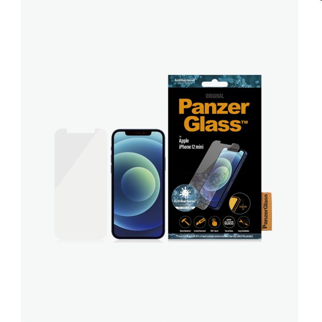 Védőüveg PanzerGlass állványard Fit AB  Apple iPhone 12 mini, clear