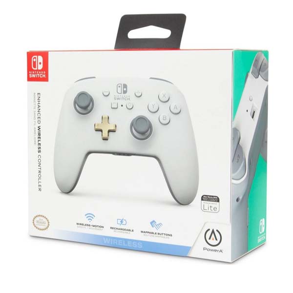 PowerA Enhanced Vezeték nélküli vezérlő Nintendo Switch számára, fehér