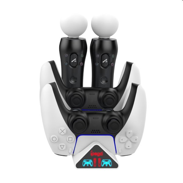 iPega P5011 PS5 DualSense és Move Controller duális töltőállomás iPega P5011 PS5 DualSense és Move Controller duális töltőállomás