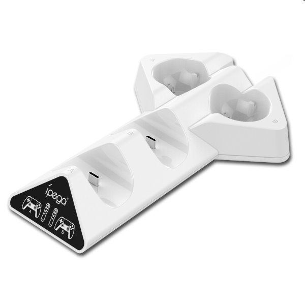 iPega P5011 PS5 DualSense és Move Controller duális töltőállomás iPega P5011 PS5 DualSense és Move Controller duális töltőállomás