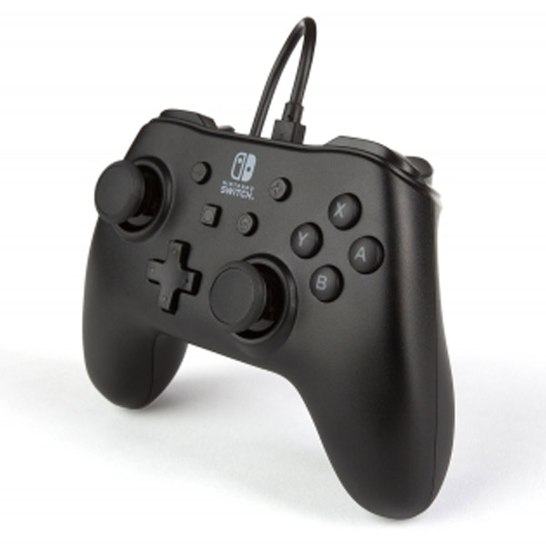 Vezetékes vezérlő PowerA Nintendo Switch számára, Matte Black Vezetékes vezérlő PowerA Nintendo Switch számára, Matte Black