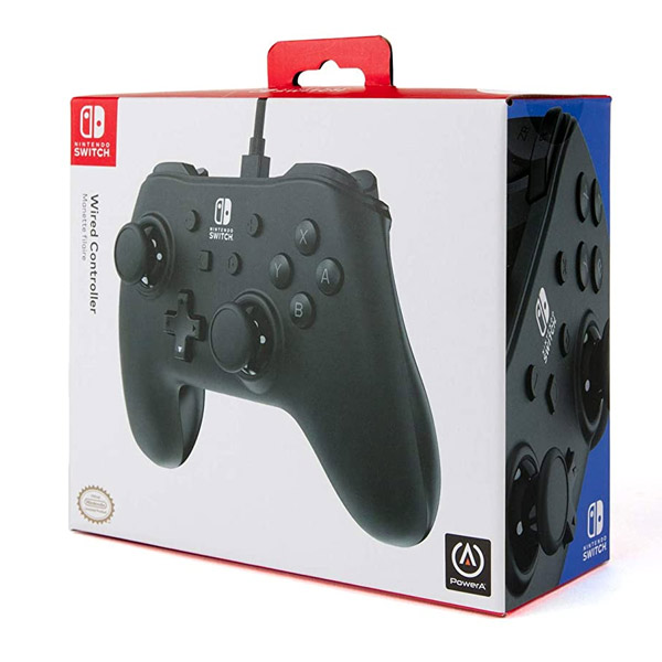Vezetékes vezérlő PowerA Nintendo Switch számára, Matte Black Vezetékes vezérlő PowerA Nintendo Switch számára, Matte Black