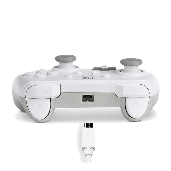 Vezetékes vezérlő PowerA Nintendo Switch számára, Matte White Vezetékes vezérlő PowerA Nintendo Switch számára, Matte White