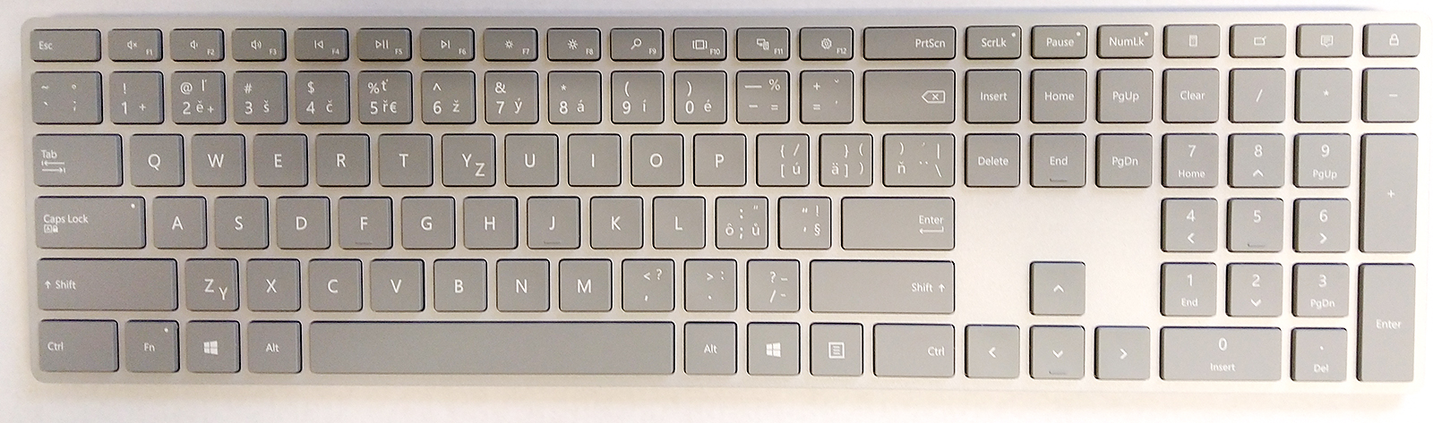 Microsoft Surface Keyboard Sling Bluetooth 4.0 CZ/SK, szürke