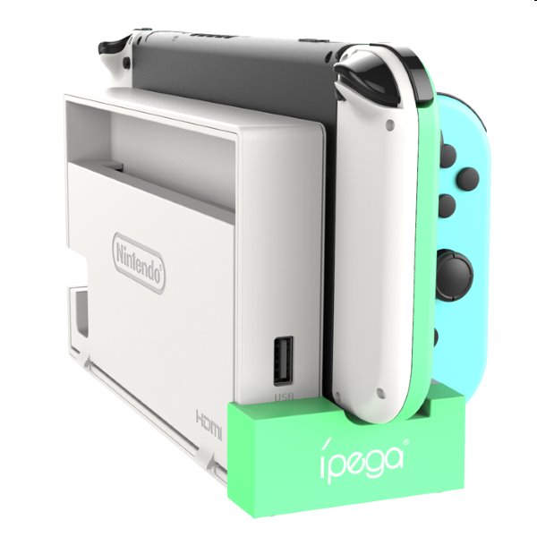iPega 9186A Töltőállomás Nintendo Switch Joy-con, fehér