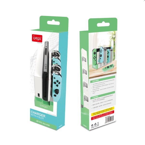 iPega 9186A Töltőállomás Nintendo Switch Joy-con, fehér iPega 9186A Töltőállomás Nintendo Switch Joy-con, fehér