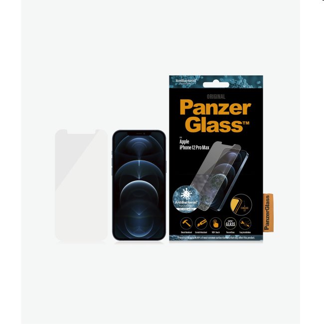 Védőüveg PanzerGlass Standard Fit AB  Apple iPhone 12 Pro Max, clear