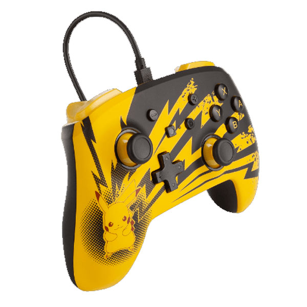 PowerA Enhanced Vezetékes Vezérlő Nintendo Switch számára, Lightning Pikachu PowerA Enhanced Vezetékes Vezérlő Nintendo Switch számára, Lightning Pikachu