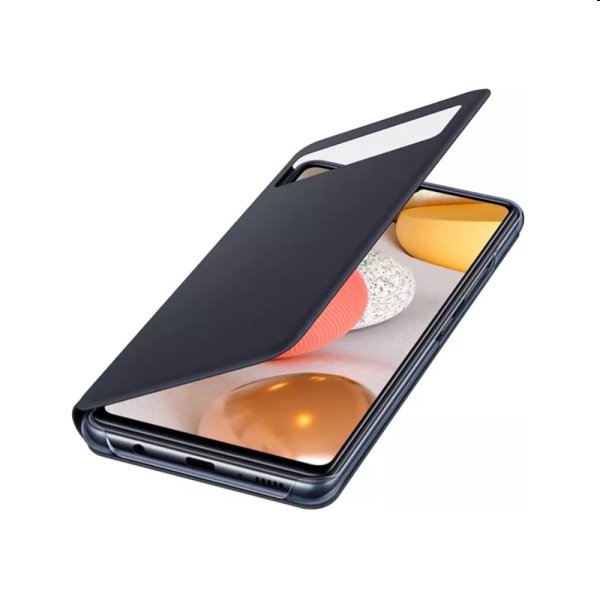 Samsung Okos S-View Cover tok Galaxy A42 számára - A426B, Fekete (EF-EA426PBEGEE)