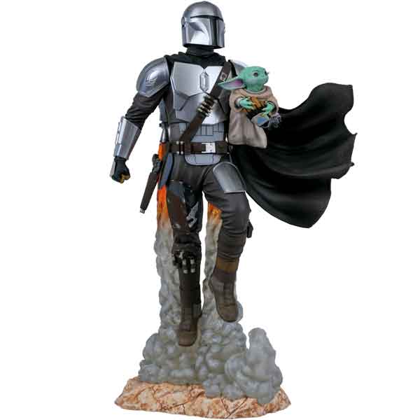 Figura Milestones: Star Wars Mandalorian Mandalorian & Child 41 cm