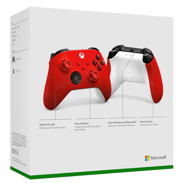 Microsoft Xbox Wireless Controller vezeték nélküli vezérlő, pulse piros