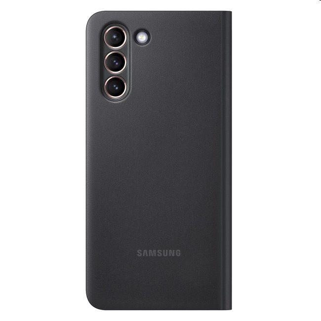 Clear View Cover tok Samsung Galaxy S21 Plus számára - G996B, Fekete (EF-ZG996C)
