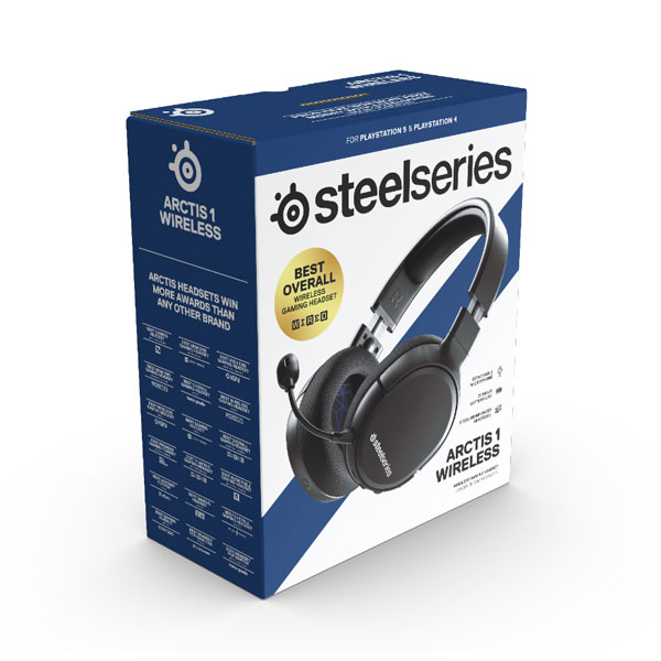 Játékos fülhallgató Steelseries Arctis 1 Wireless PS5, PS4 számára