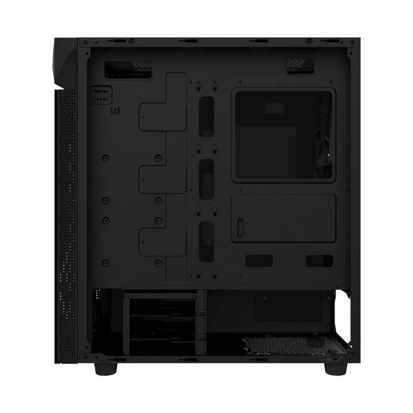 Case Gigabyte GB-C200G, MidiTower, Fekete, Sklo, mATX, iTX, ATX