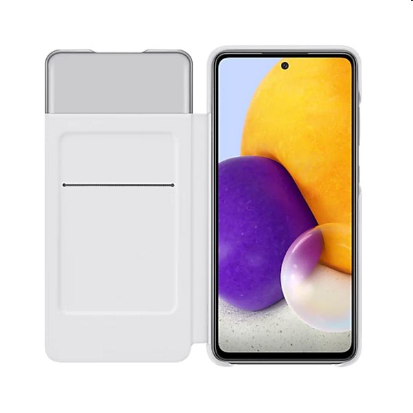 S View Cover tok Samsung Galaxy A72 számára - A725F, fehér (EF-EA725PW)