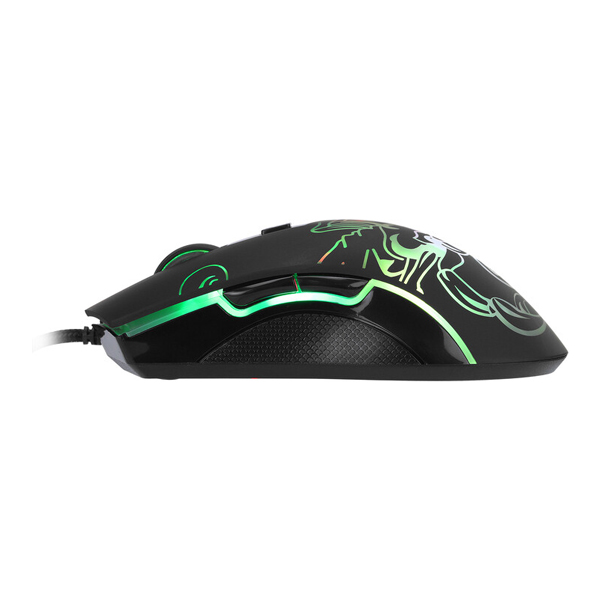 Marvo Egér M209, 6400DPI, optika, 6gomb., 1 görgő, vezetékes USB, fekete, gamer, háttérvilágított Marvo Egér M209, 6400DPI, optika, 6gomb., 1 görgő, vezetékes USB, fekete, gamer, háttérvilágított