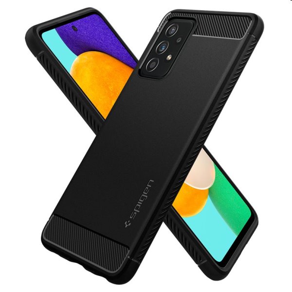 Tok Spigen Rugged Armor for Samsung Galaxy A52 - A525F / A52s 5G, fekete Tok Spigen Rugged Armor for Samsung Galaxy A52 - A525F / A52s 5G, fekete