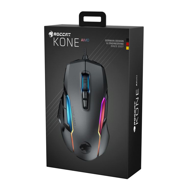 Roccat Kone AIMO remastered RGB, Fekete